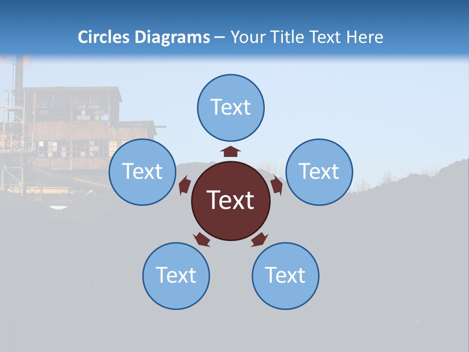 Box Sitting Caucasian PowerPoint Template