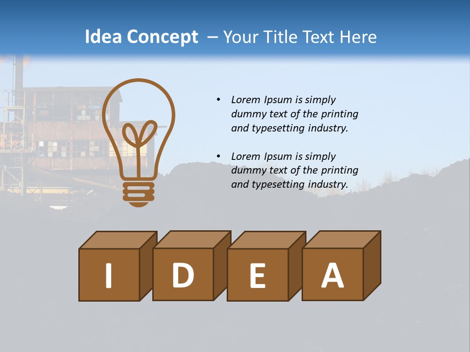 Box Sitting Caucasian PowerPoint Template