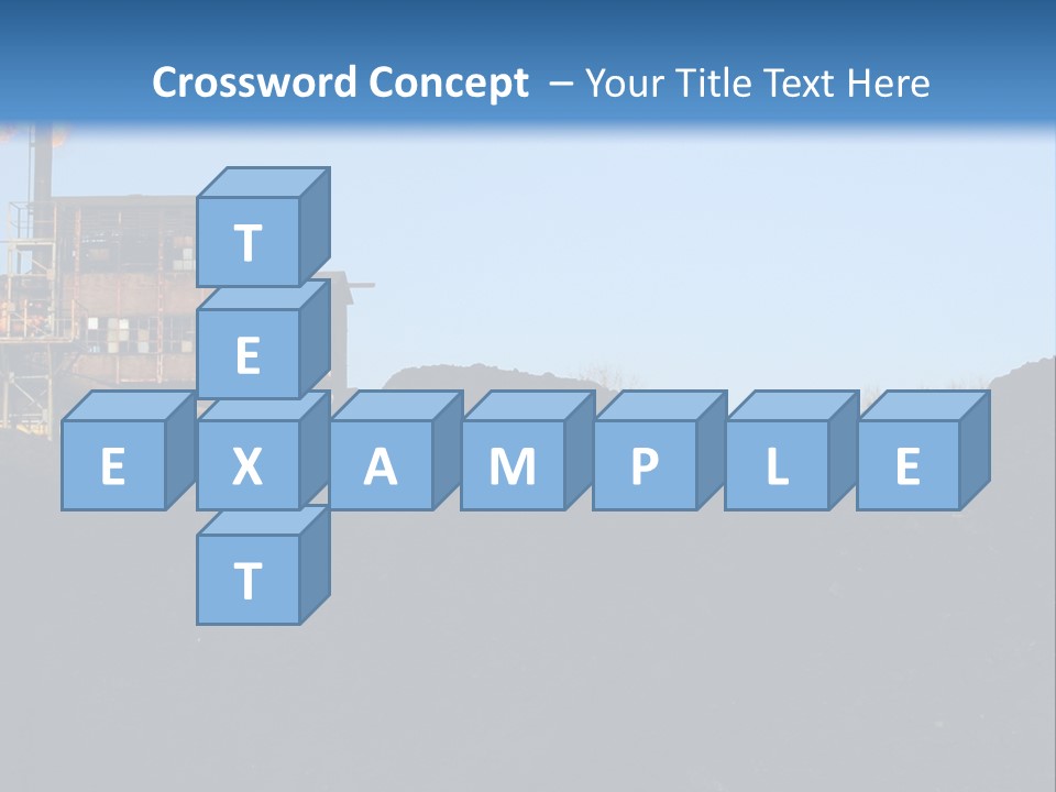 Box Sitting Caucasian PowerPoint Template