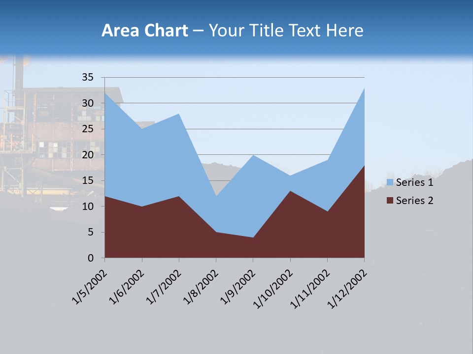 Box Sitting Caucasian PowerPoint Template