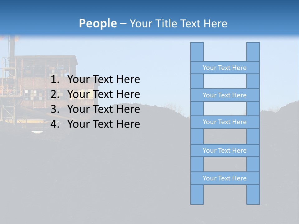 Box Sitting Caucasian PowerPoint Template