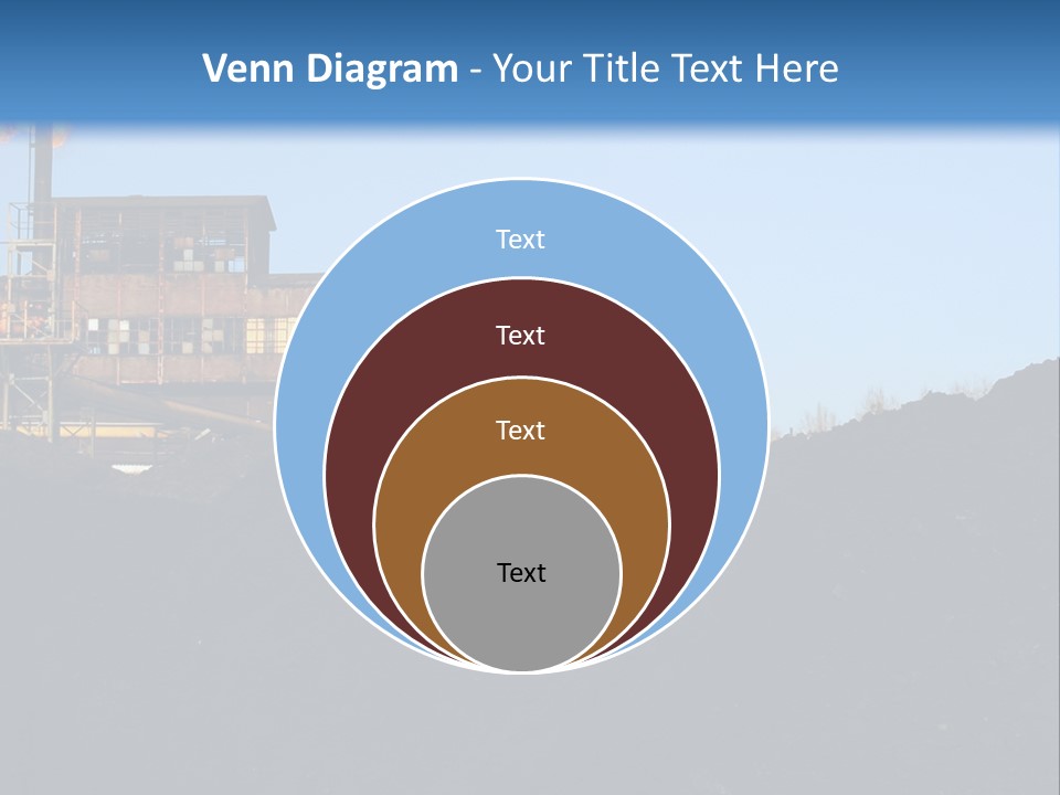 Box Sitting Caucasian PowerPoint Template