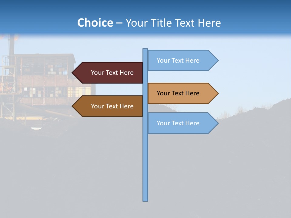 Box Sitting Caucasian PowerPoint Template