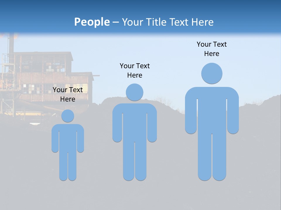 Box Sitting Caucasian PowerPoint Template