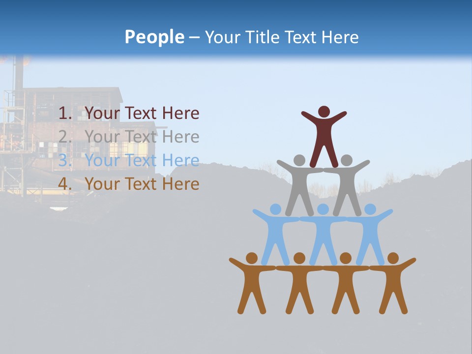 Box Sitting Caucasian PowerPoint Template