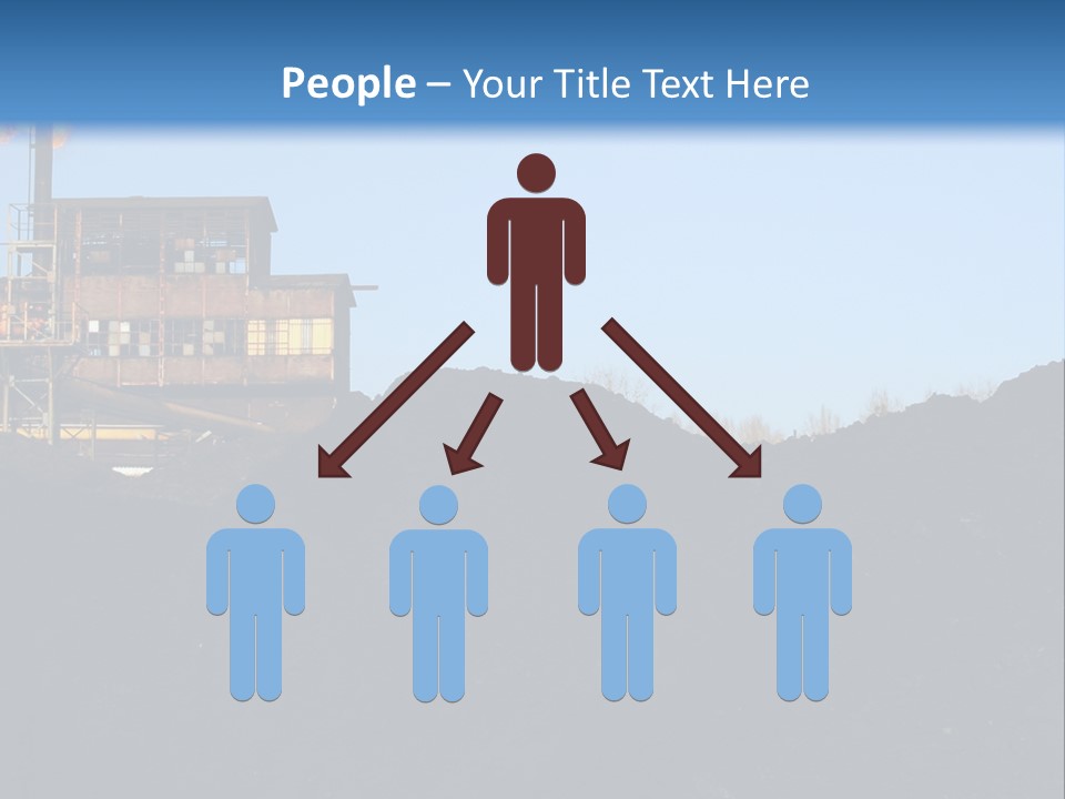 Box Sitting Caucasian PowerPoint Template