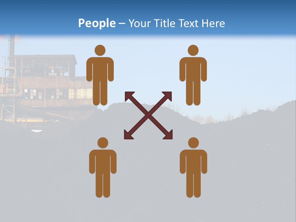 Box Sitting Caucasian PowerPoint Template