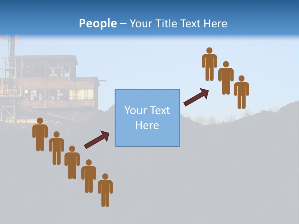 Box Sitting Caucasian PowerPoint Template