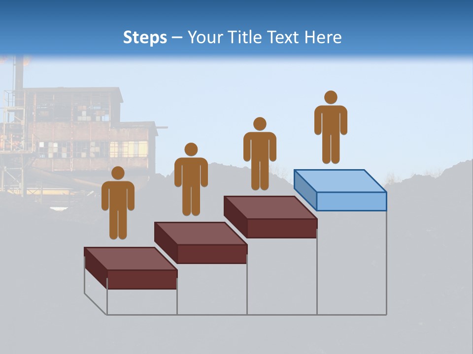 Box Sitting Caucasian PowerPoint Template