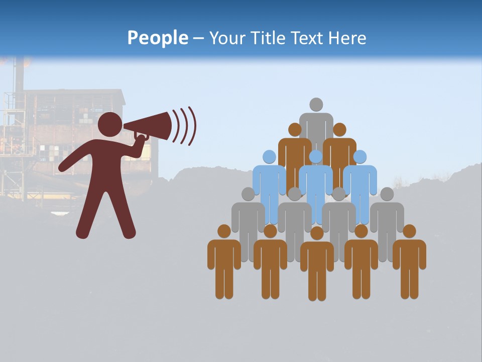 Box Sitting Caucasian PowerPoint Template