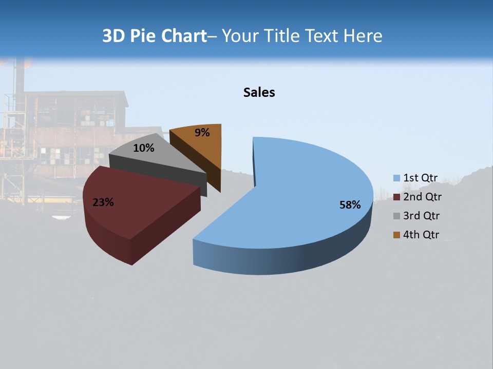Box Sitting Caucasian PowerPoint Template