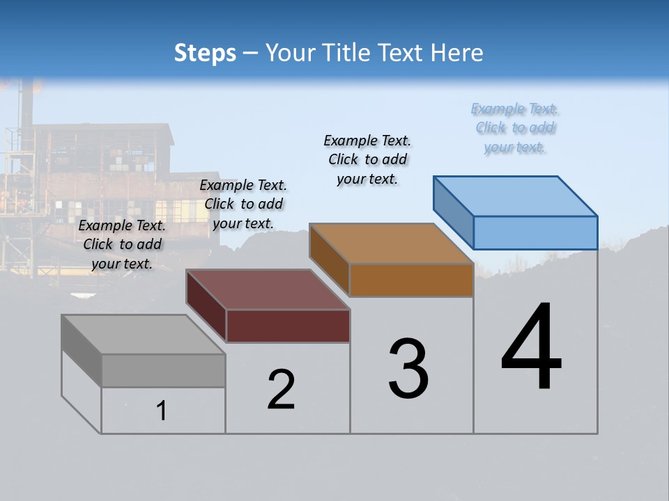 Box Sitting Caucasian PowerPoint Template