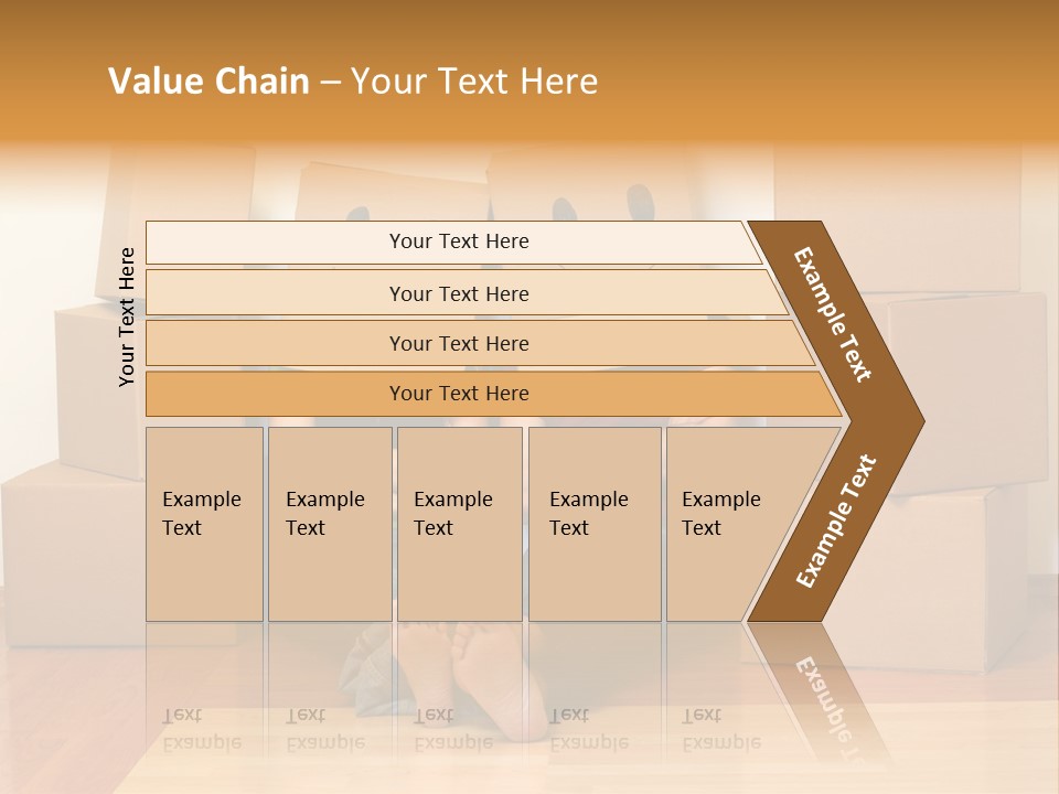 Box Sitting Caucasian PowerPoint Template