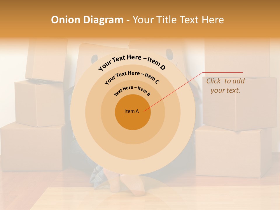 Box Sitting Caucasian PowerPoint Template