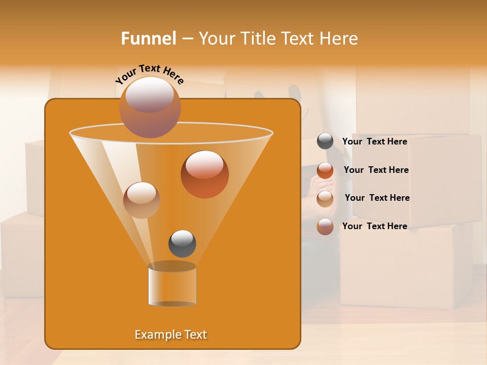 Box Sitting Caucasian PowerPoint Template