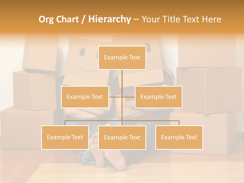 Box Sitting Caucasian PowerPoint Template