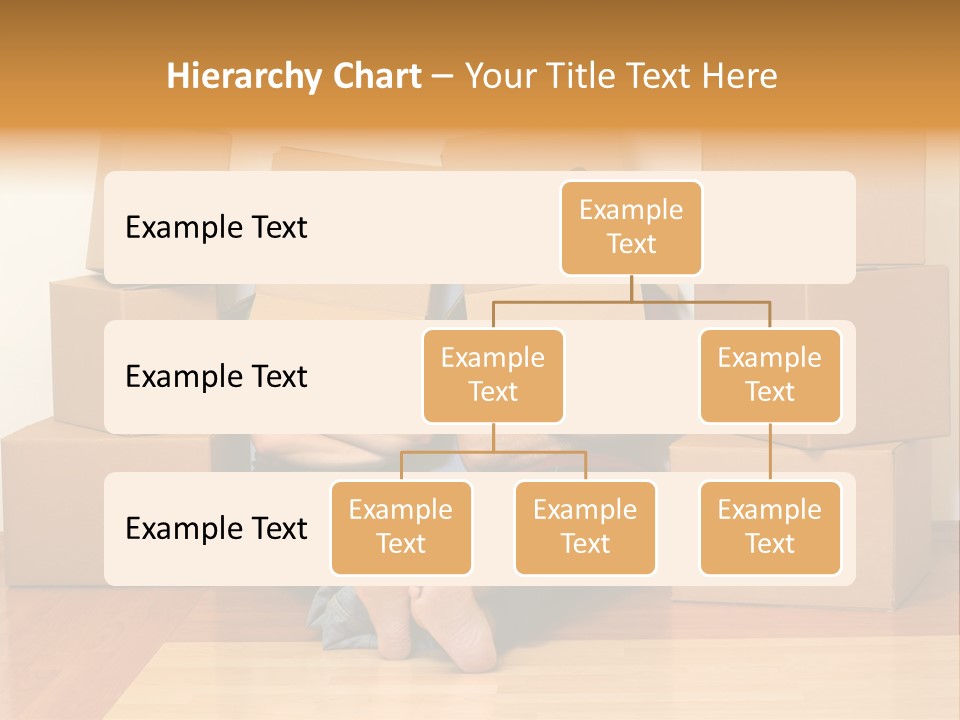 Box Sitting Caucasian PowerPoint Template