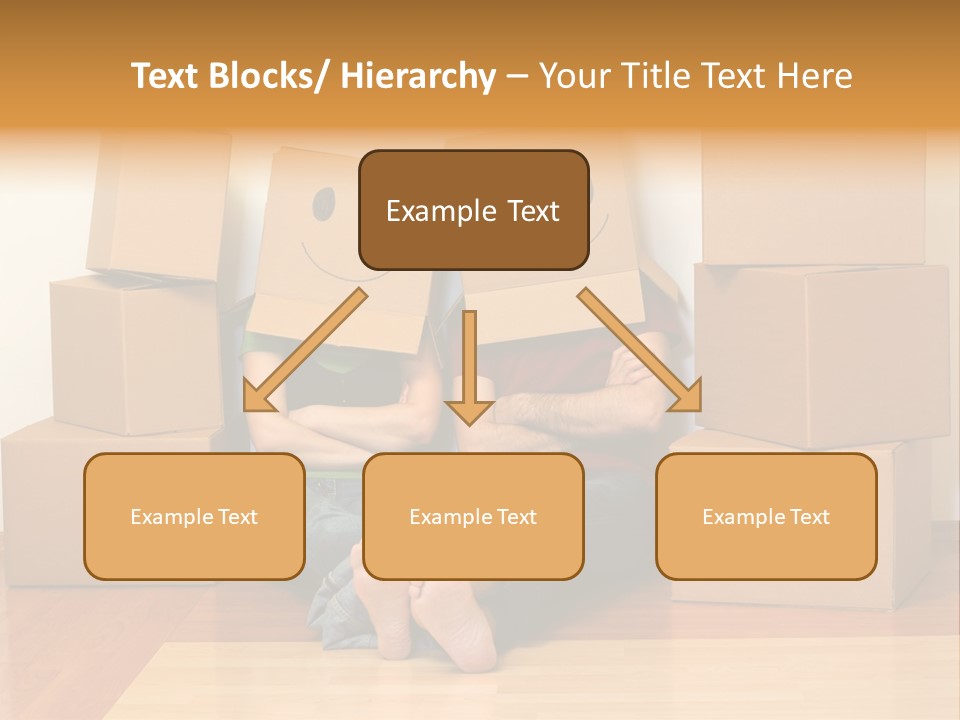 Box Sitting Caucasian PowerPoint Template