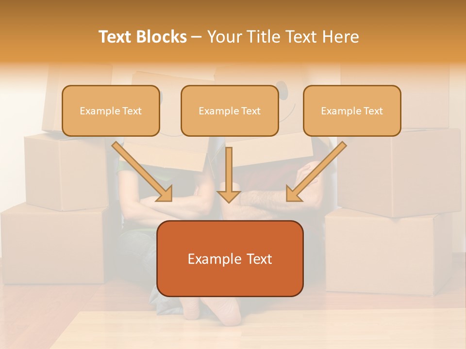 Box Sitting Caucasian PowerPoint Template