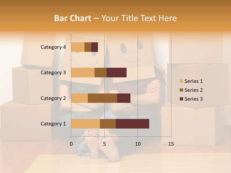 Box Sitting Caucasian PowerPoint Template