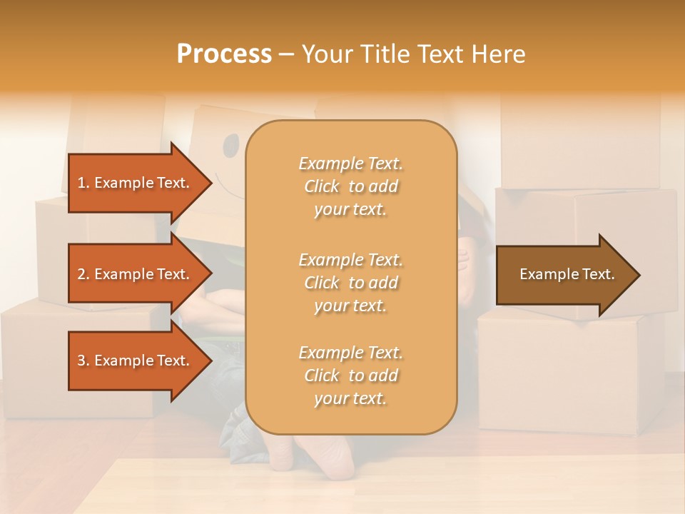 Box Sitting Caucasian PowerPoint Template