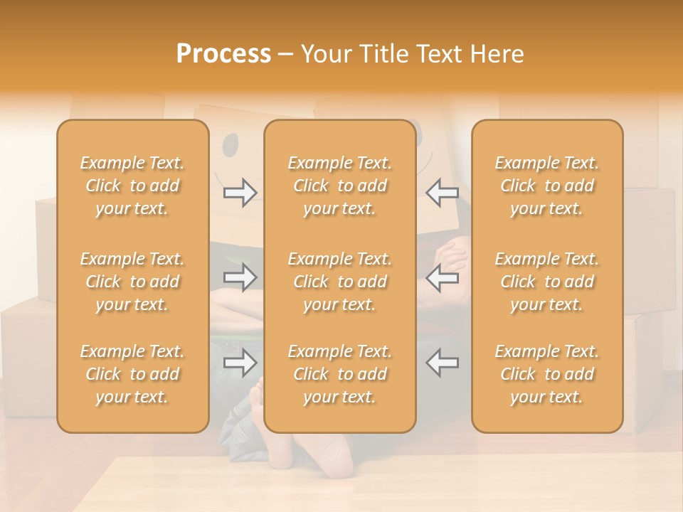 Box Sitting Caucasian PowerPoint Template