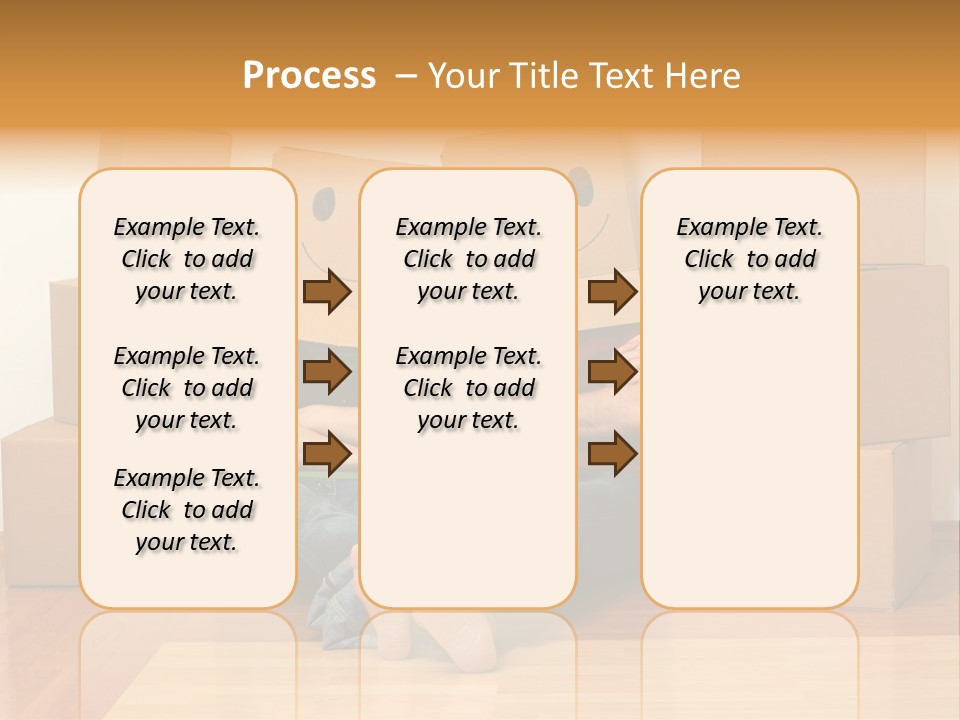 Box Sitting Caucasian PowerPoint Template