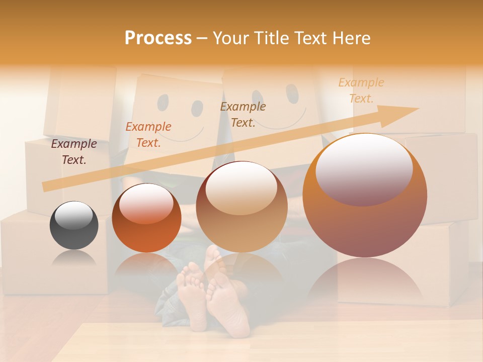 Box Sitting Caucasian PowerPoint Template
