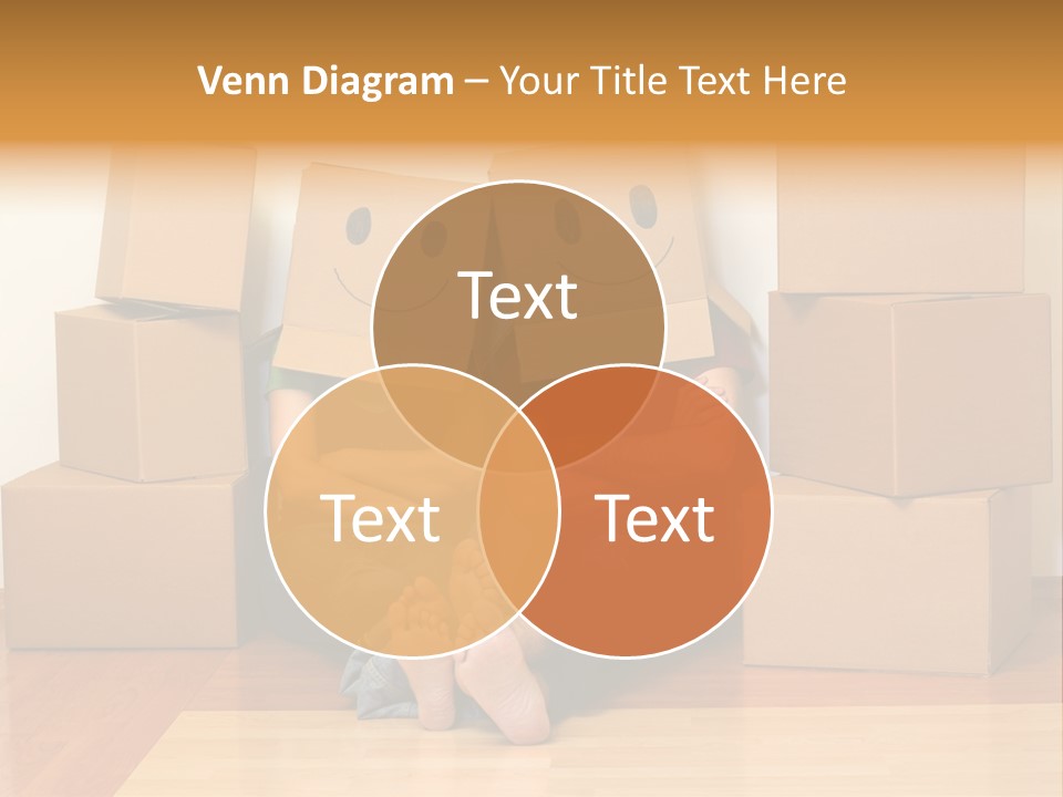 Box Sitting Caucasian PowerPoint Template