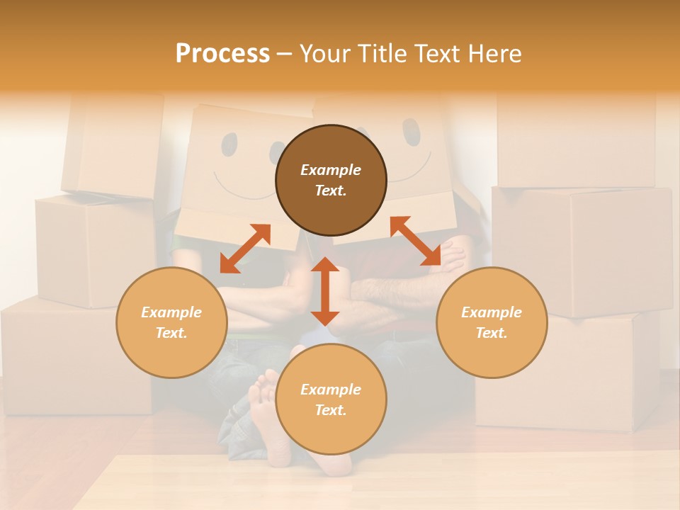 Box Sitting Caucasian PowerPoint Template