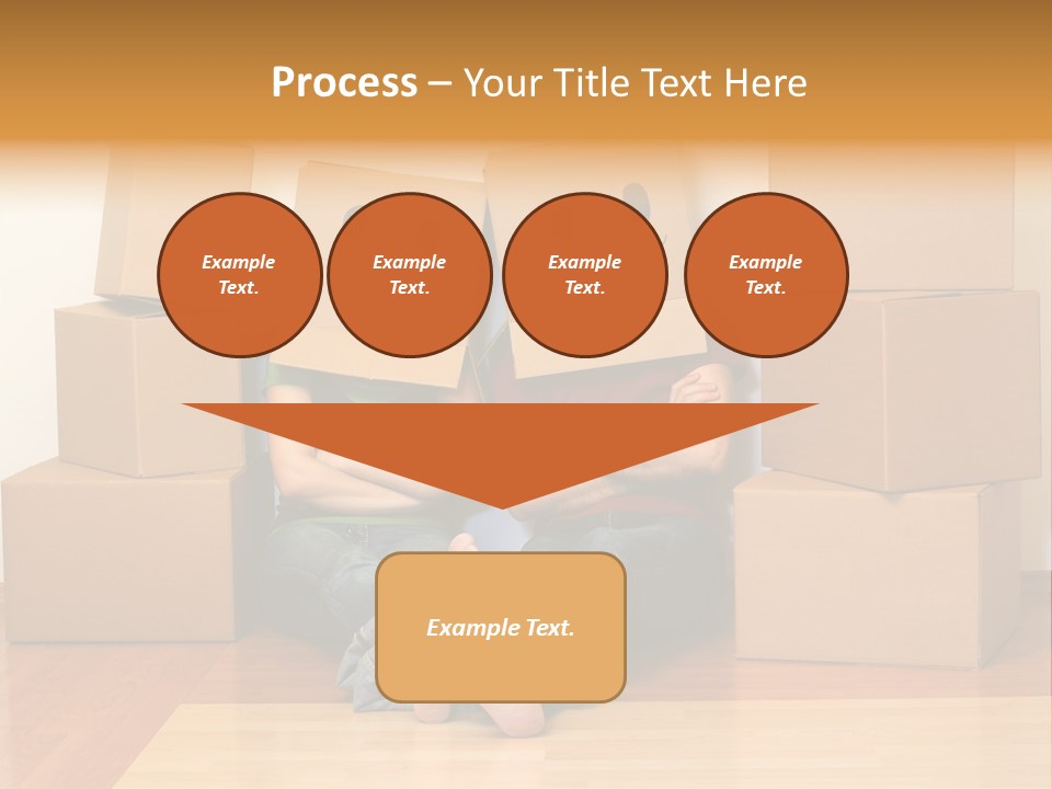 Box Sitting Caucasian PowerPoint Template