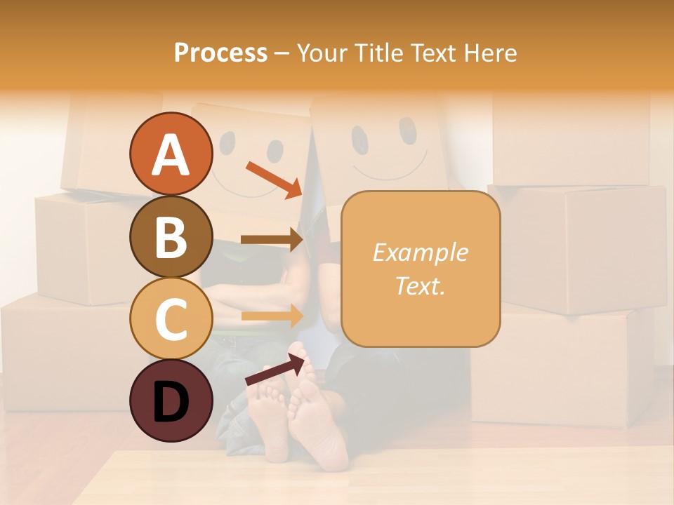 Box Sitting Caucasian PowerPoint Template
