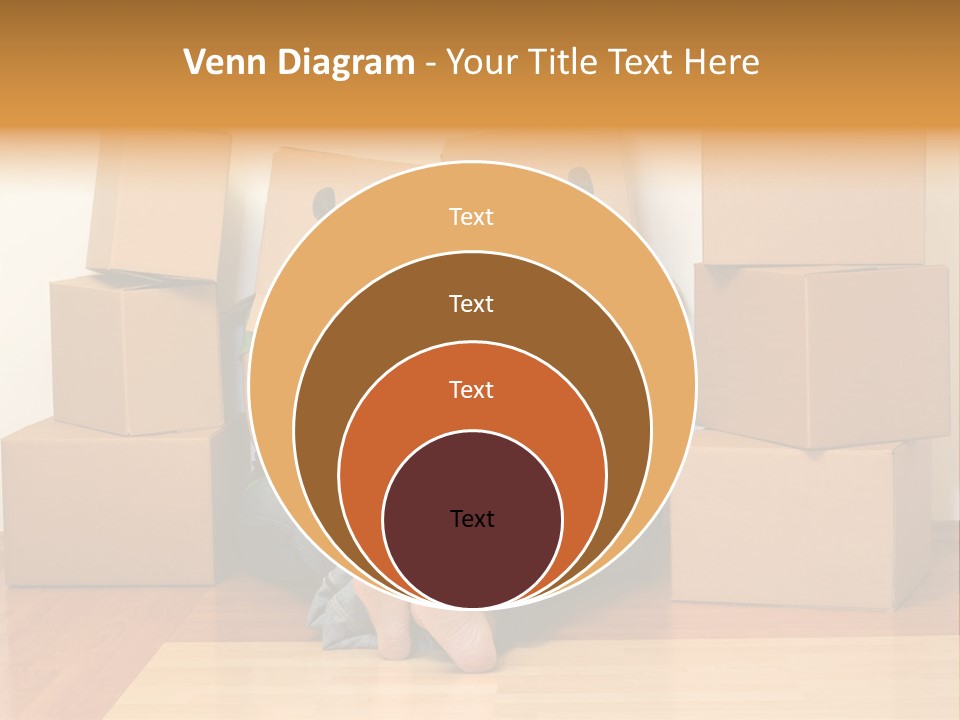 Box Sitting Caucasian PowerPoint Template