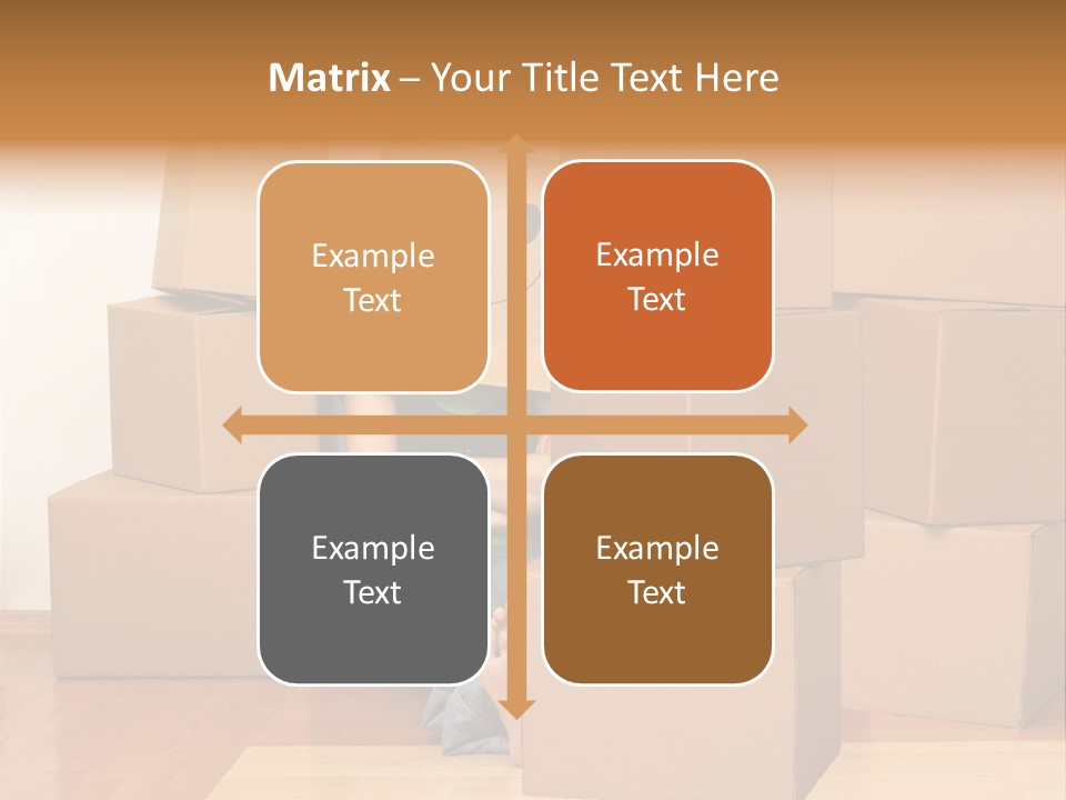 A Person Sitting On The Floor Surrounded By Boxes PowerPoint Template