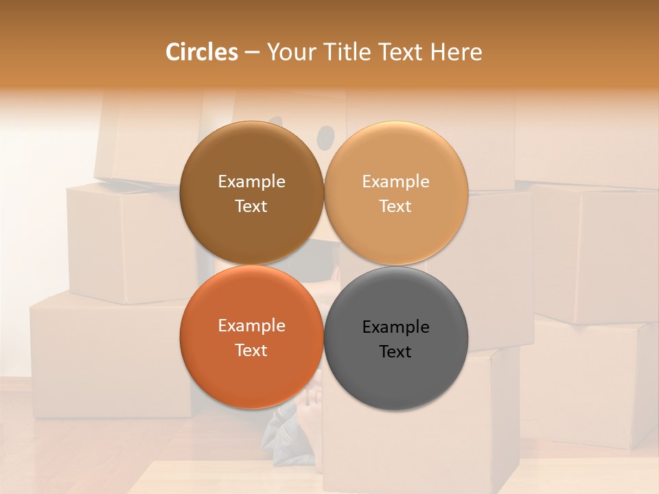 A Person Sitting On The Floor Surrounded By Boxes PowerPoint Template