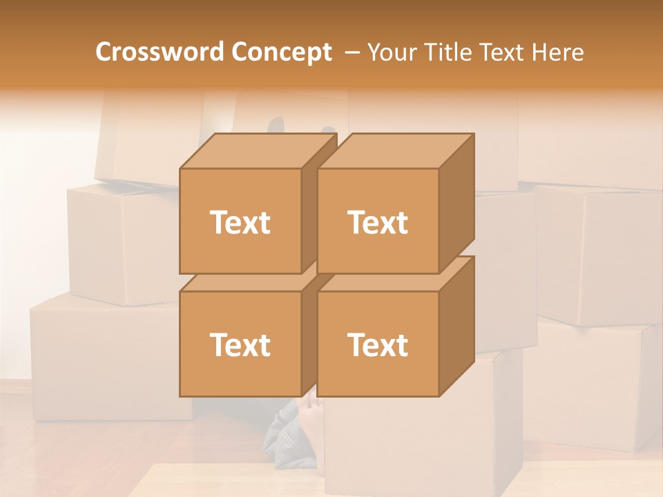 A Person Sitting On The Floor Surrounded By Boxes PowerPoint Template