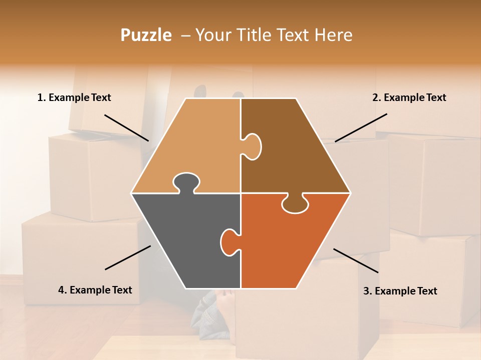 A Person Sitting On The Floor Surrounded By Boxes PowerPoint Template