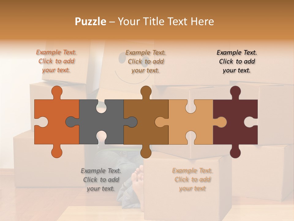 A Person Sitting On The Floor Surrounded By Boxes PowerPoint Template