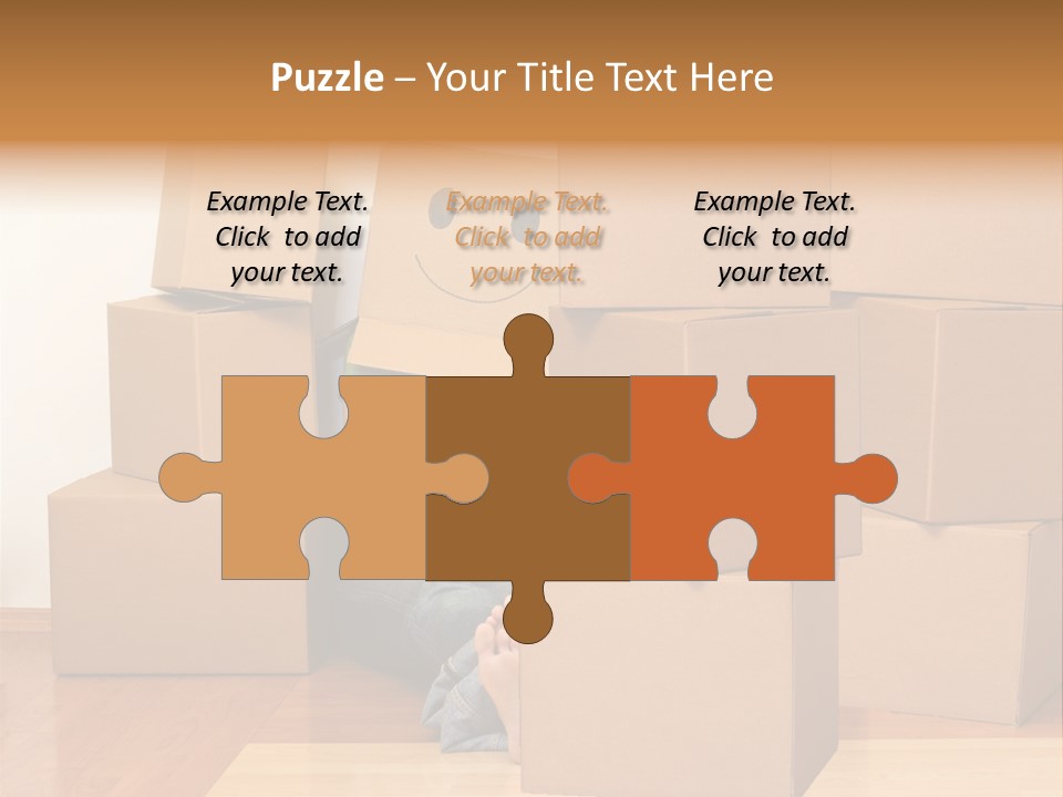 A Person Sitting On The Floor Surrounded By Boxes PowerPoint Template