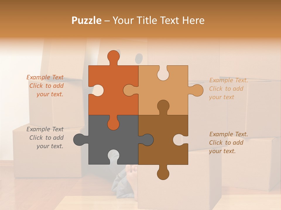 A Person Sitting On The Floor Surrounded By Boxes PowerPoint Template