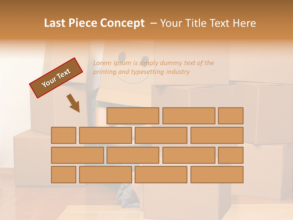 A Person Sitting On The Floor Surrounded By Boxes PowerPoint Template