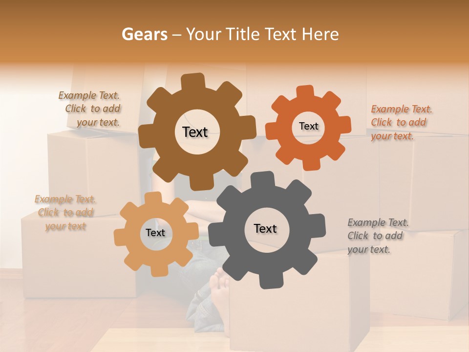 A Person Sitting On The Floor Surrounded By Boxes PowerPoint Template