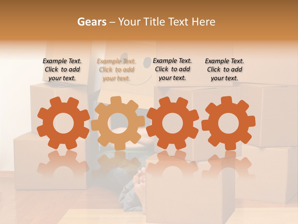 A Person Sitting On The Floor Surrounded By Boxes PowerPoint Template