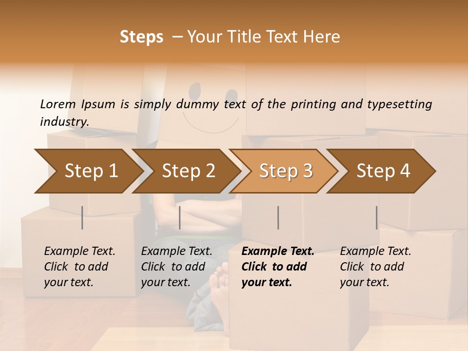 A Person Sitting On The Floor Surrounded By Boxes PowerPoint Template