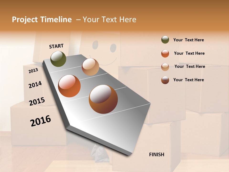 A Person Sitting On The Floor Surrounded By Boxes PowerPoint Template