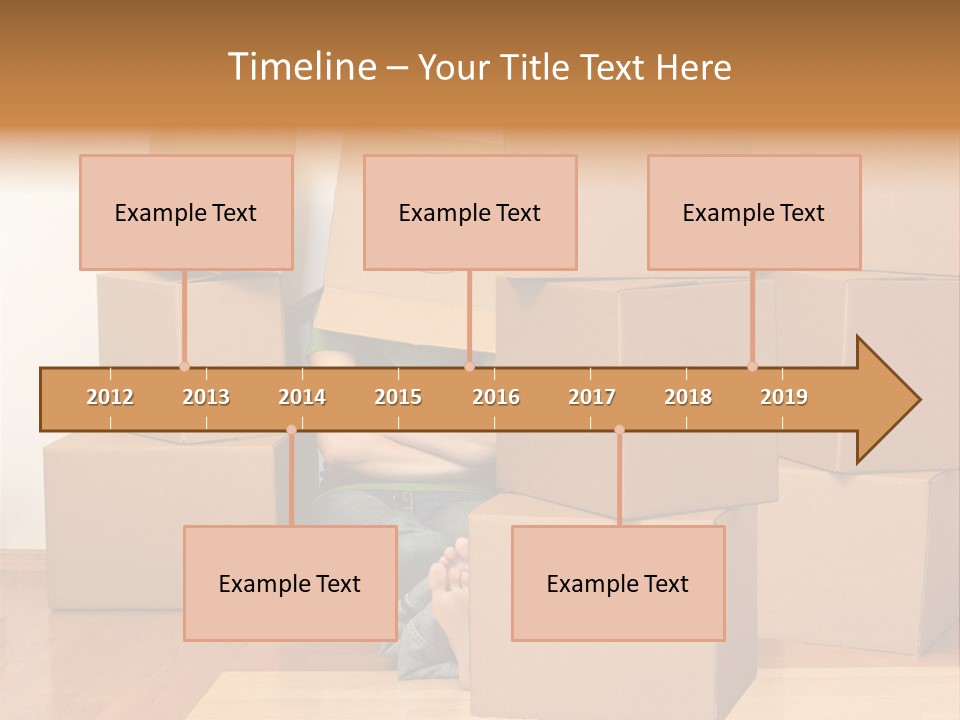 A Person Sitting On The Floor Surrounded By Boxes PowerPoint Template