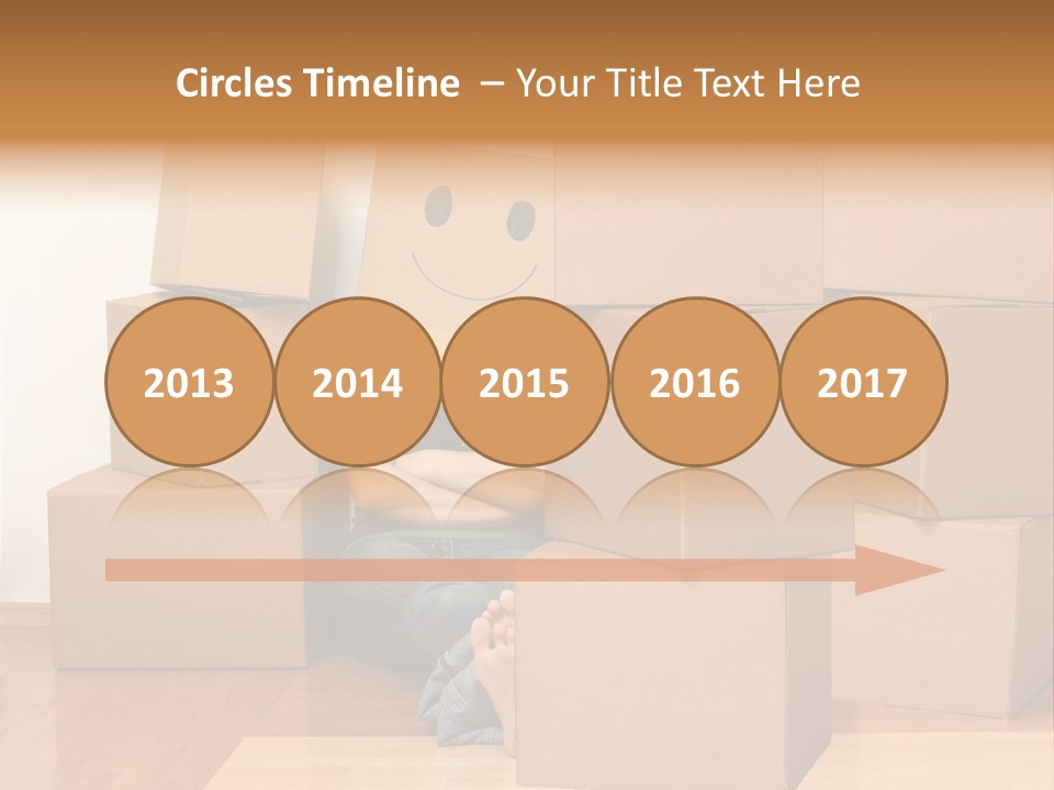 A Person Sitting On The Floor Surrounded By Boxes PowerPoint Template