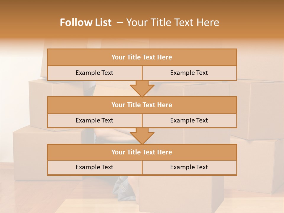 A Person Sitting On The Floor Surrounded By Boxes PowerPoint Template