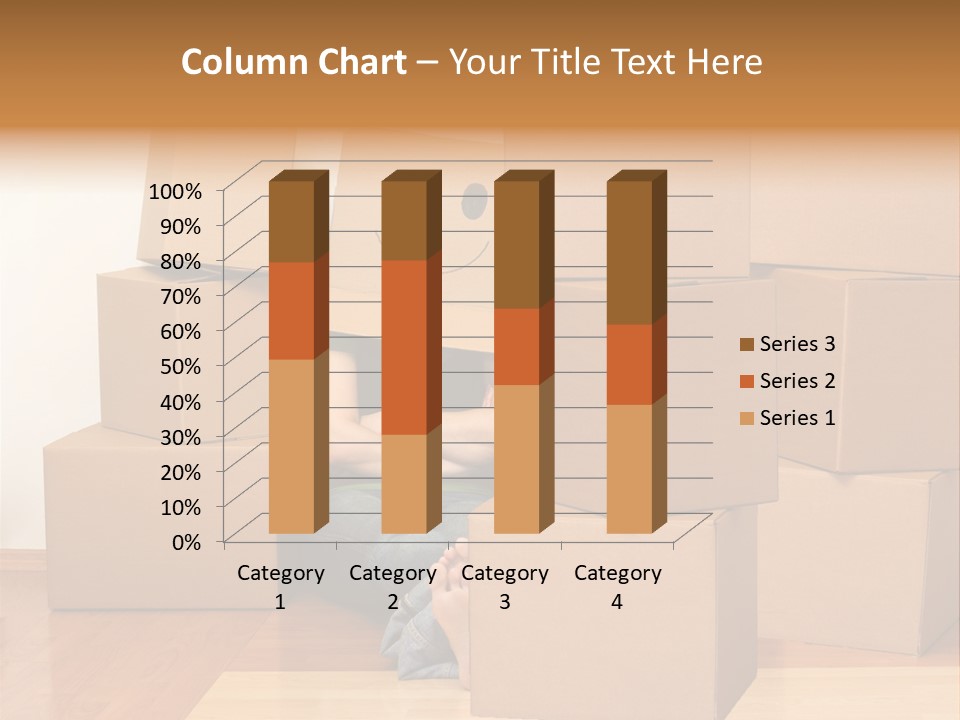 A Person Sitting On The Floor Surrounded By Boxes PowerPoint Template