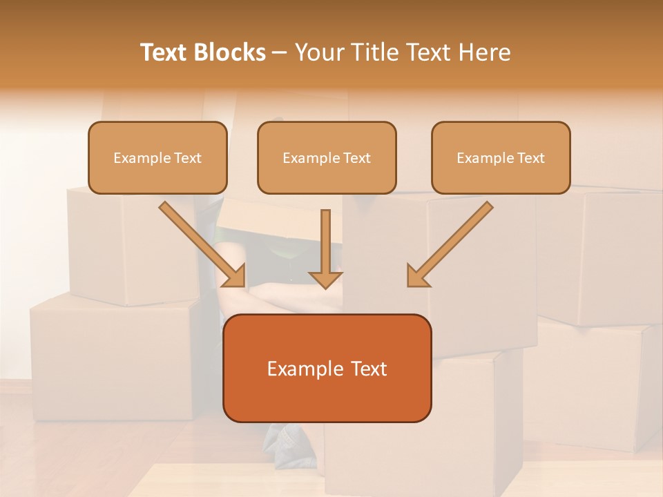 A Person Sitting On The Floor Surrounded By Boxes PowerPoint Template